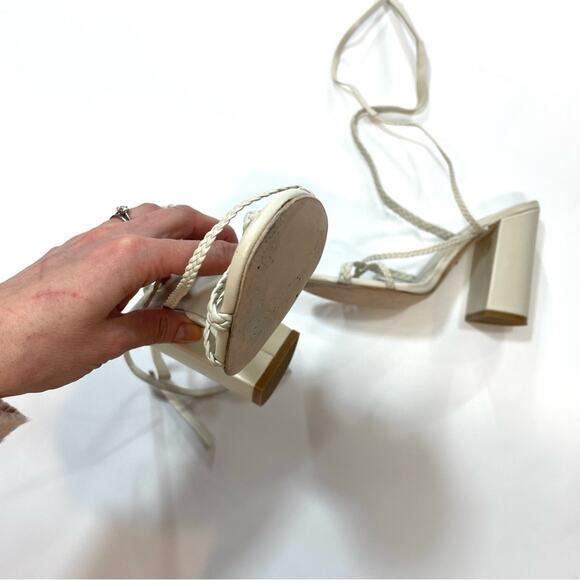 Raye Melissa Heel in Bone summer sandals size 8 - Picture 4 of 12